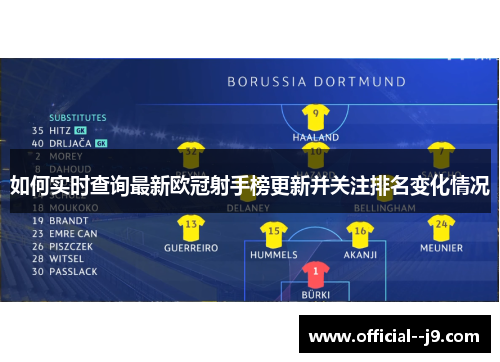 如何实时查询最新欧冠射手榜更新并关注排名变化情况